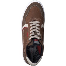 s.Oliver Sneaker 5-13602-38-805 mit Soft Foam - Leder - cognacbraun Herren